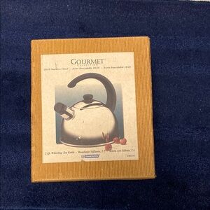 Stainless Steel Tea Kettle with Black Handle